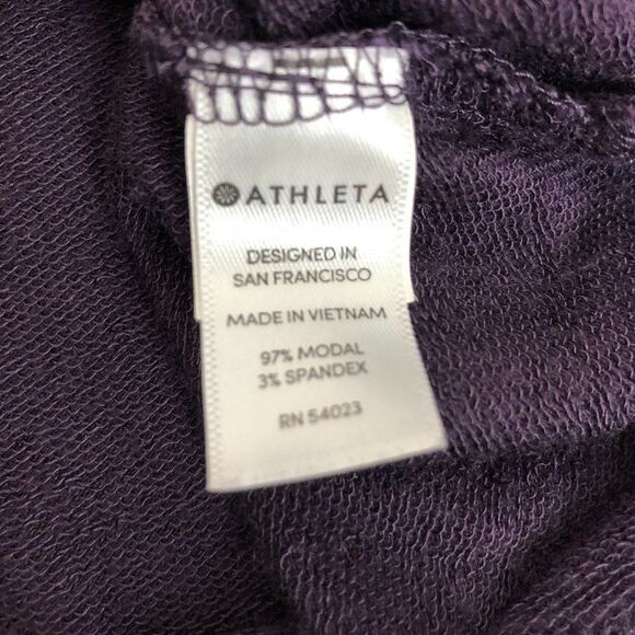 Athleta Size SMALL Womens Purple Top Relaxed long sleeve lightweight.         SB - Picture 5 of 5